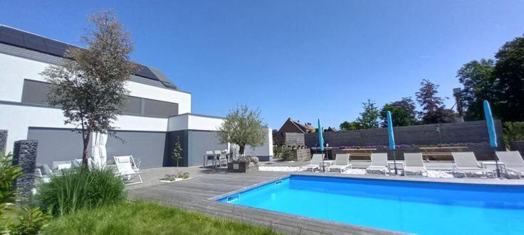 Villa Blue Garden B&B Vlaamse Ardennen Nabij Pairi Daiza Geraardsbergen Exteriör bild